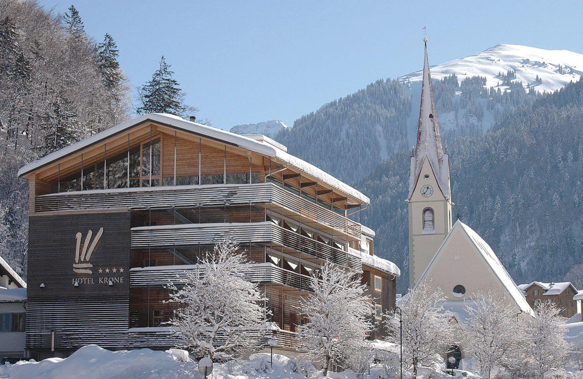 Hotel Krone In Au Au (Vorarlberg) Bagian luar foto